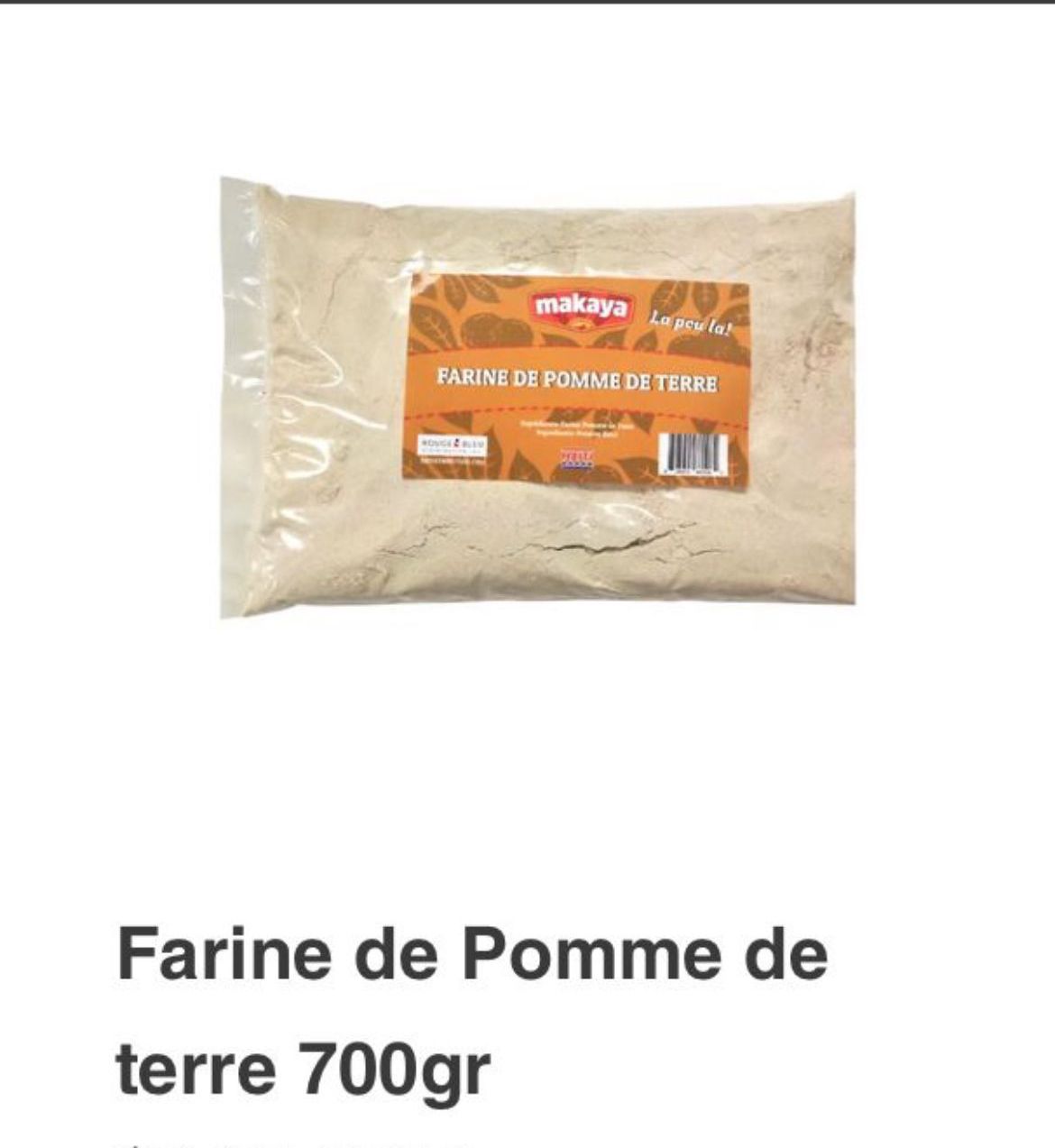 FARINE DE POMME DE TARRE